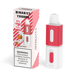 Binaries Cabin TH6000 Disposable | 6000 Puffs | 12mL | 50mg Creamy Tobacco with Packaging