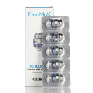FreeMaX Maxluke 904L X1 0.15 ohm Replacement Coils (5-Pack) With Packaging