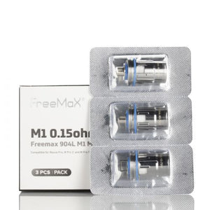 FreeMaX Maxus Pro 904L M1 0.15 ohm Replacement Coils With Packaging
