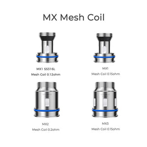 Freemax MX Mesh Coils | 3-Pack Group Photo