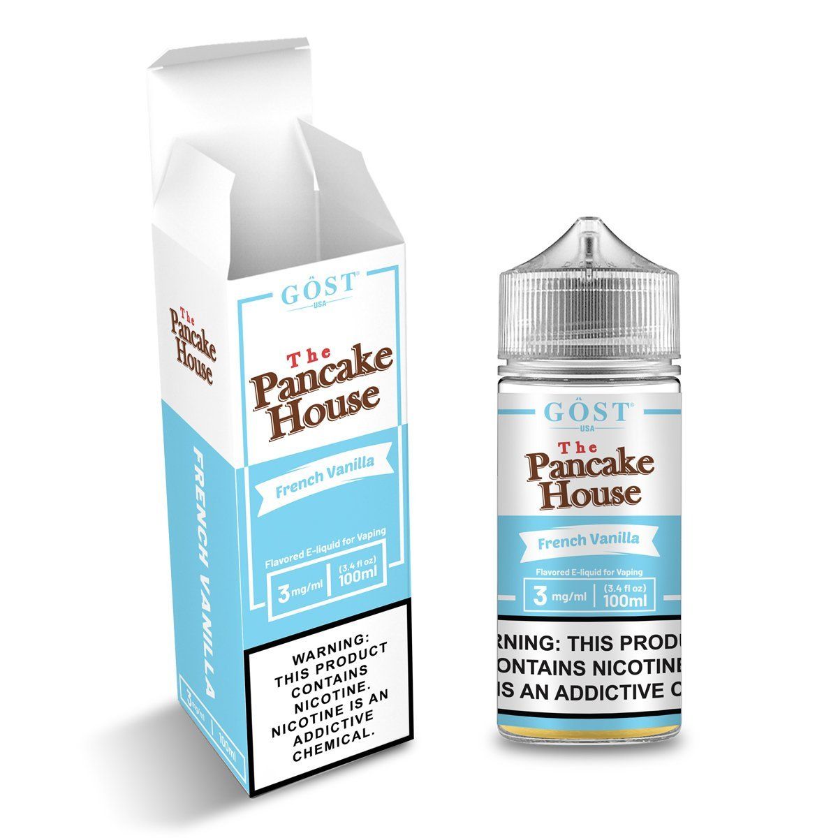 French Vanilla Stack by GOST The Pancake House Series 100mL With Packaging