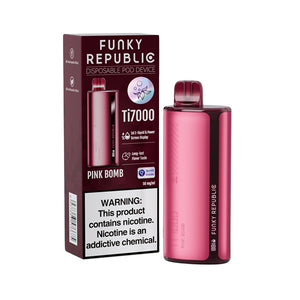 Funky Republic Ti7000 Disposable Pink Bomb with Packaging