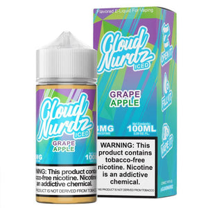 Grape Apple Iced  by Cloud Nurdz TFN 100mL with Packaging