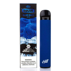 HITT MAXX V2 5% Disposable | 1800 Puffs | 6.5mL Blue Razz Ice with Packaging