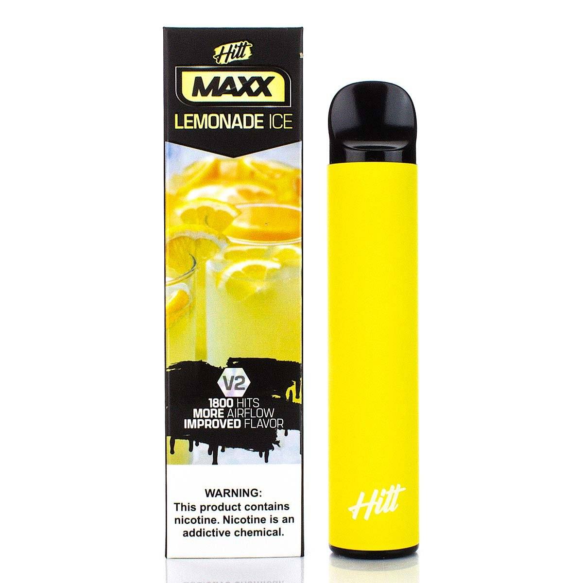 HITT MAXX V2 5% Disposable | 1800 Puffs | 6.5mL Lemonade Ice with Packaging