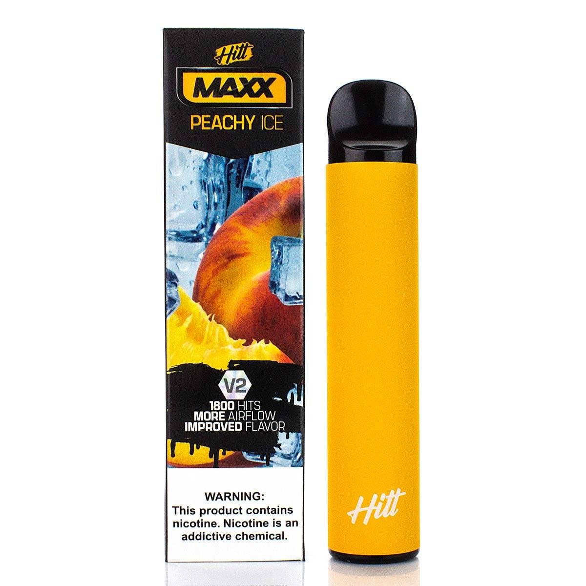 HITT MAXX V2 5% Disposable | 1800 Puffs | 6.5mL Peachy Ice with Packaging