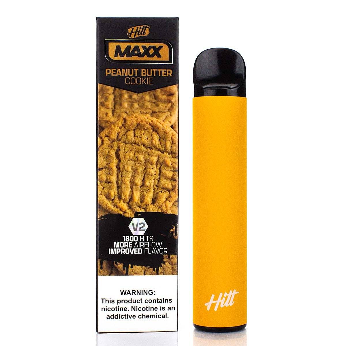 HITT MAXX V2 5% Disposable | 1800 Puffs | 6.5mL Peanut Butter Cookie with Packaging