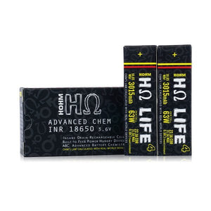 Hohm Tech Hohm Life 18650 Battery | 3015mAh | 22.1A | 2-Pack - With Packaging