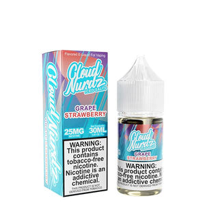 Iced Grape Strawberry by Cloud Nurdz TFN Salts 30mL With Packaging