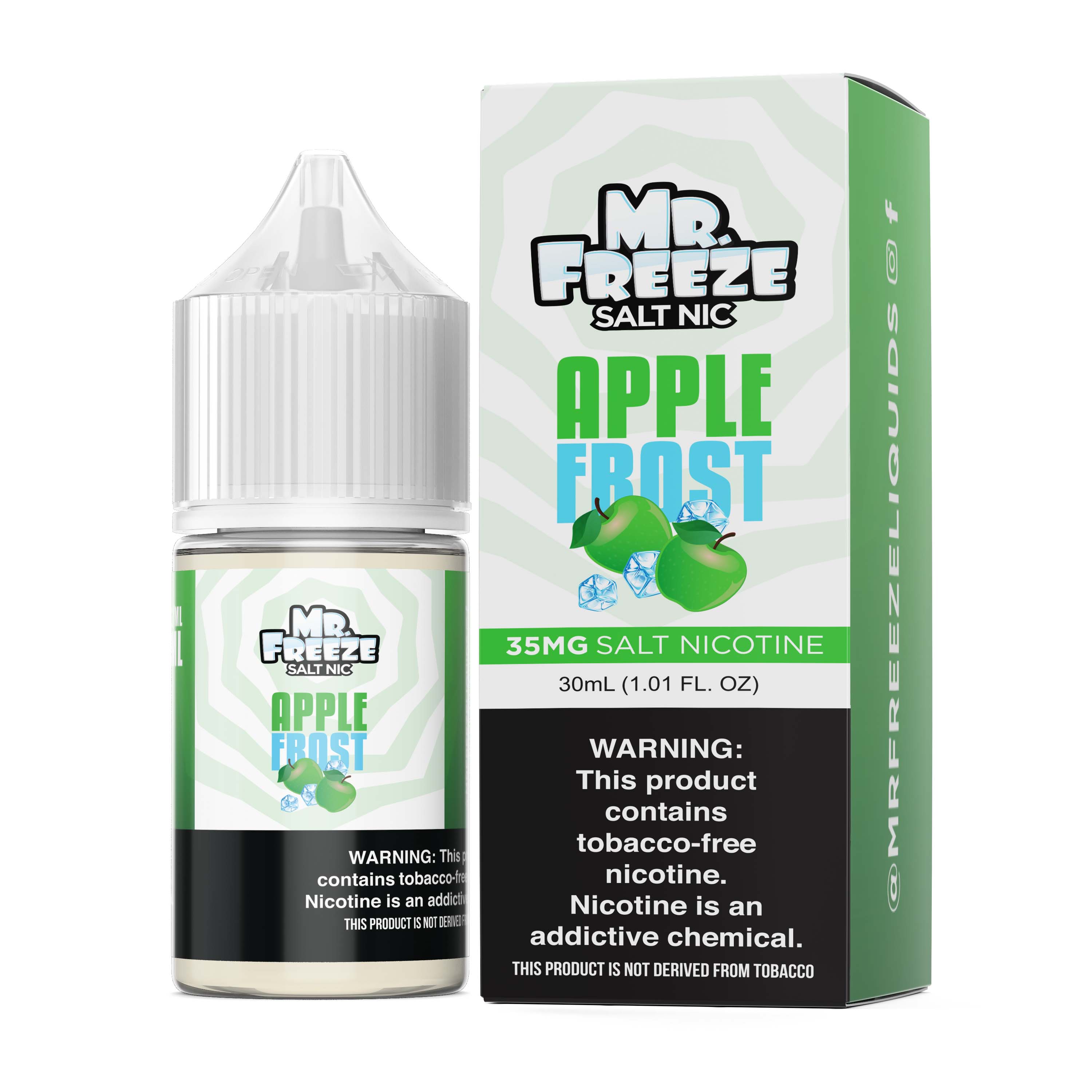 Mr. Freeze Tobacco-Free Nicotine Salt Series | 30mL - Apple Frost with Packaging