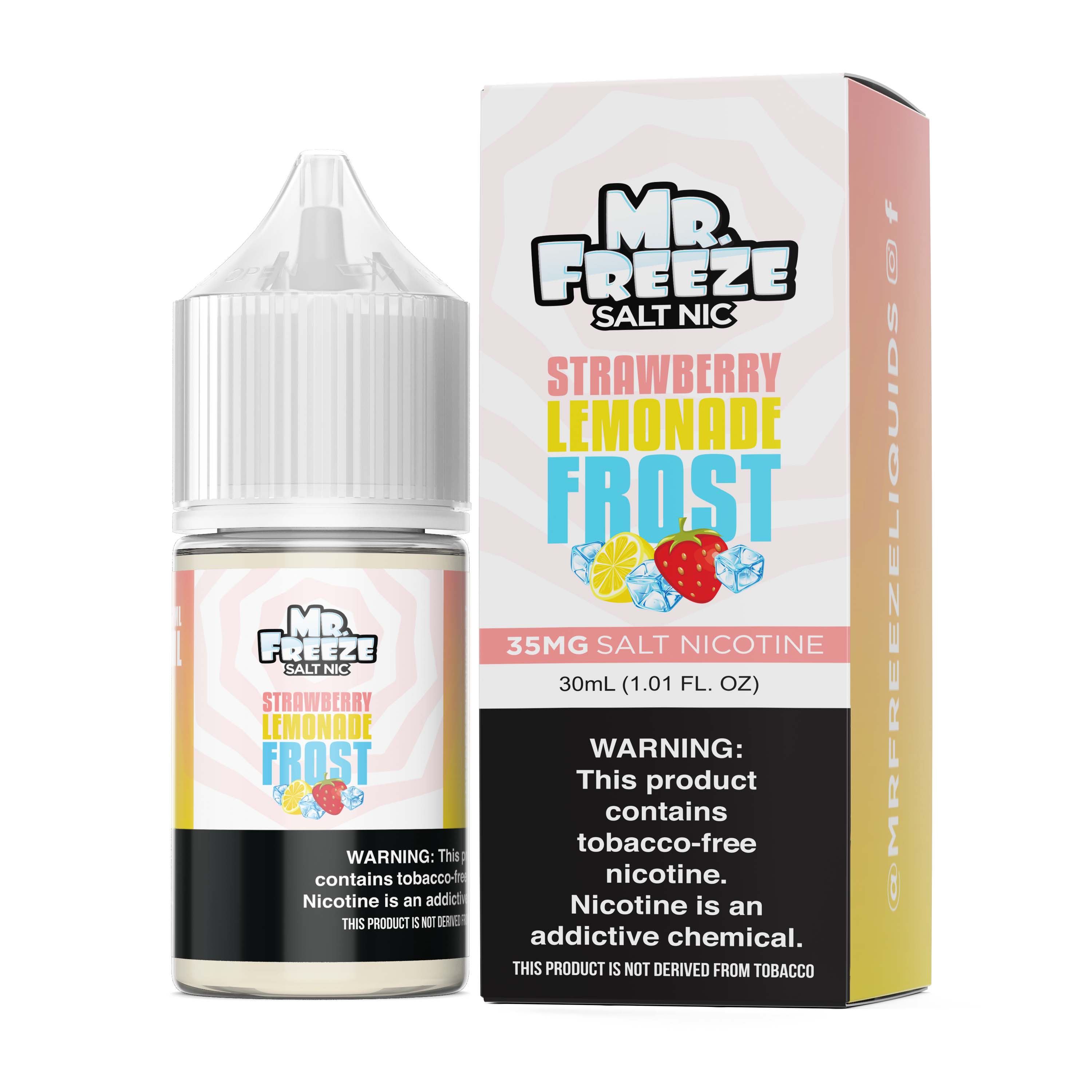 Mr. Freeze Tobacco-Free Nicotine Salt Series | 30mL - Strawberry Lemonade Frost with Packaging