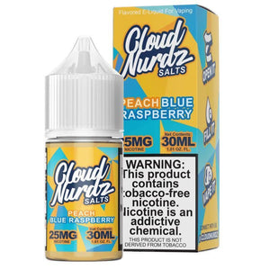 Peach Blue Raspberry by Cloud Nurdz TFN Salts 30mL with Packaging