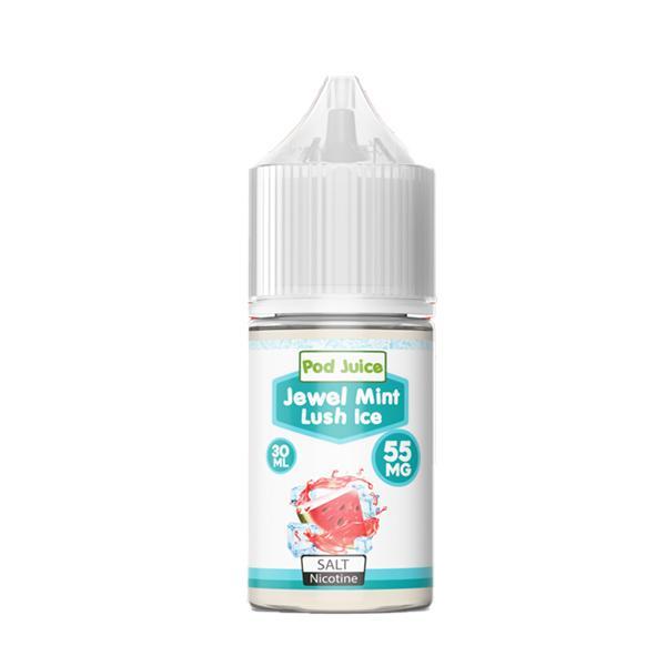 Jewel Mint Lush Freeze by Pod Juice Salts Series 30mL 55mg Bottle