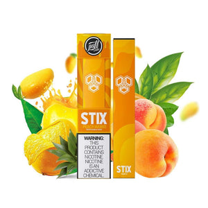 PUFF LABS | Puff STIX Disposable Bar 5% Nicotine (Individual) Peach Mango with Packaging