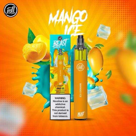 Puff Labs Beast Tobacco-Free Nicotine Disposable | 2000 Puffs | 6mL Mango Ice with Packaging