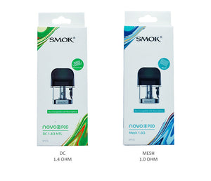 SMOK Novo 2 DC 1.4 ohm MTL and 1.0 ohm Replacement Pod Cartridge (Pack of 3) With Packaging