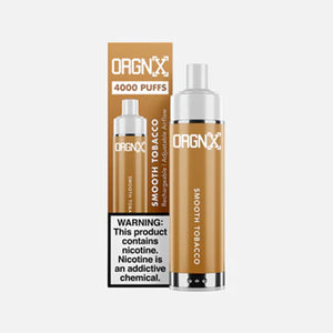 ORGNX Disposable | 4000 puffs | 9mL | 5% Smooth Tobacco with Packaging