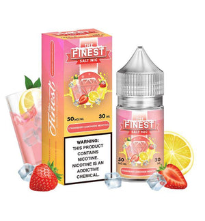 Strawberry Lemonade Menthol by Finest SaltNic 30ML with Packaging and background