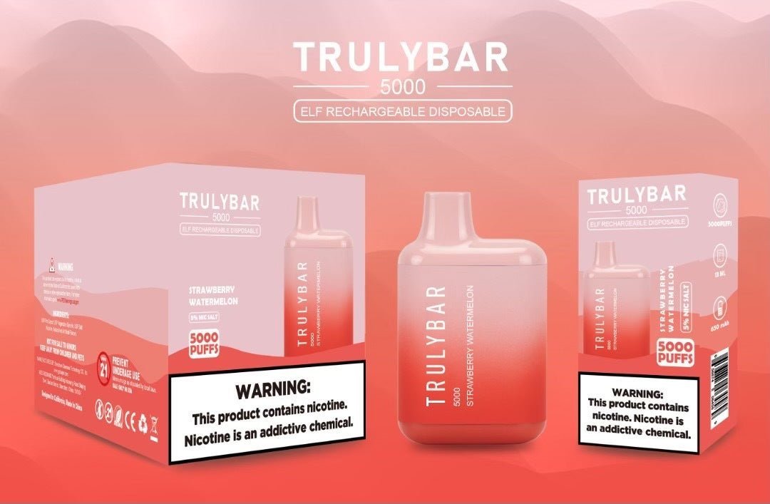 Truly Bar (Elf Edition) | 500a0 Puffs | 13mL Strawberry Watermelon with Packaging