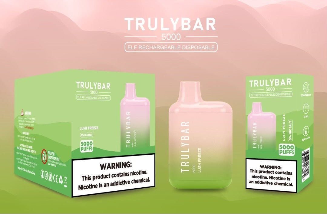 Truly Bar (Elf Edition) | 500a0 Puffs | 13mL Lush Freeze with Packaging