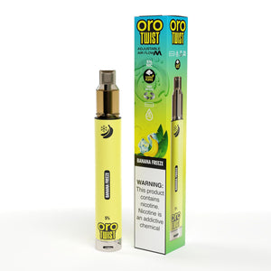 Twist Oro Flow Disposable | 3000 Puffs Banana Freeze with Packaging