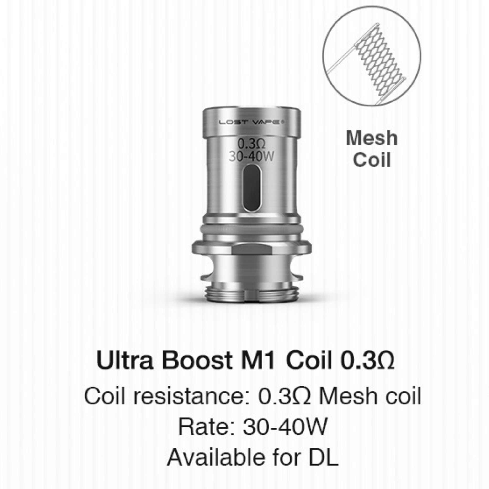 Lost Vape Ultra Boost Coils (5-Pack) 0.3 ohm