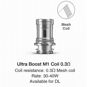 Lost Vape Ultra Boost Coils (5-Pack) 0.3 ohm