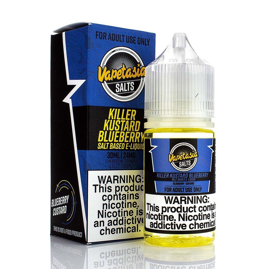 Killer Kustard Blueberry by Vapetasia Salts 30ml with Packaging