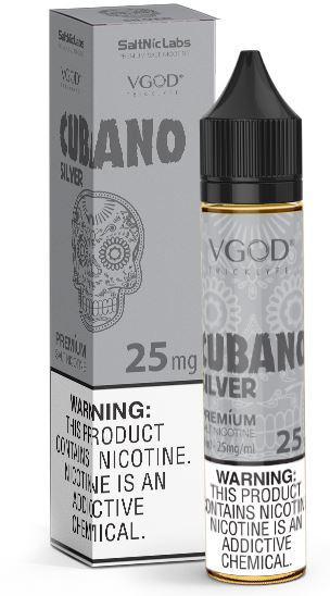 Cubano Silver by VGOD Salt 30mL with Packaging