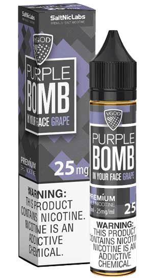 Purple Bomb by VGOD Salt 30mL with Packaging