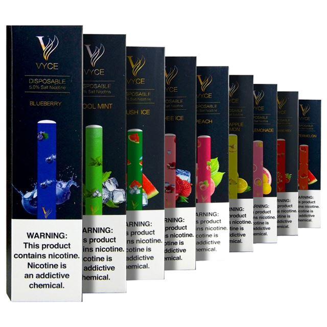 Vyce Disposable E-Cigs (Individual) Group Photo