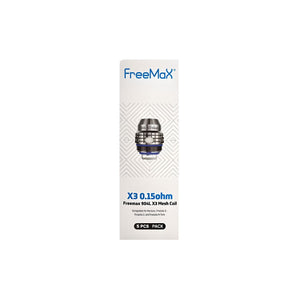 FreeMaX Maxluke 904L X3 0.15 ohm Replacement Coils (5-Pack) Packaging