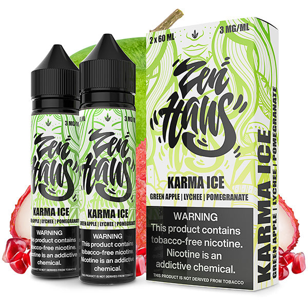 Karma ICE by ZEN HAUS E-Liquid 2X 60ml 3mg bottle with Packaging